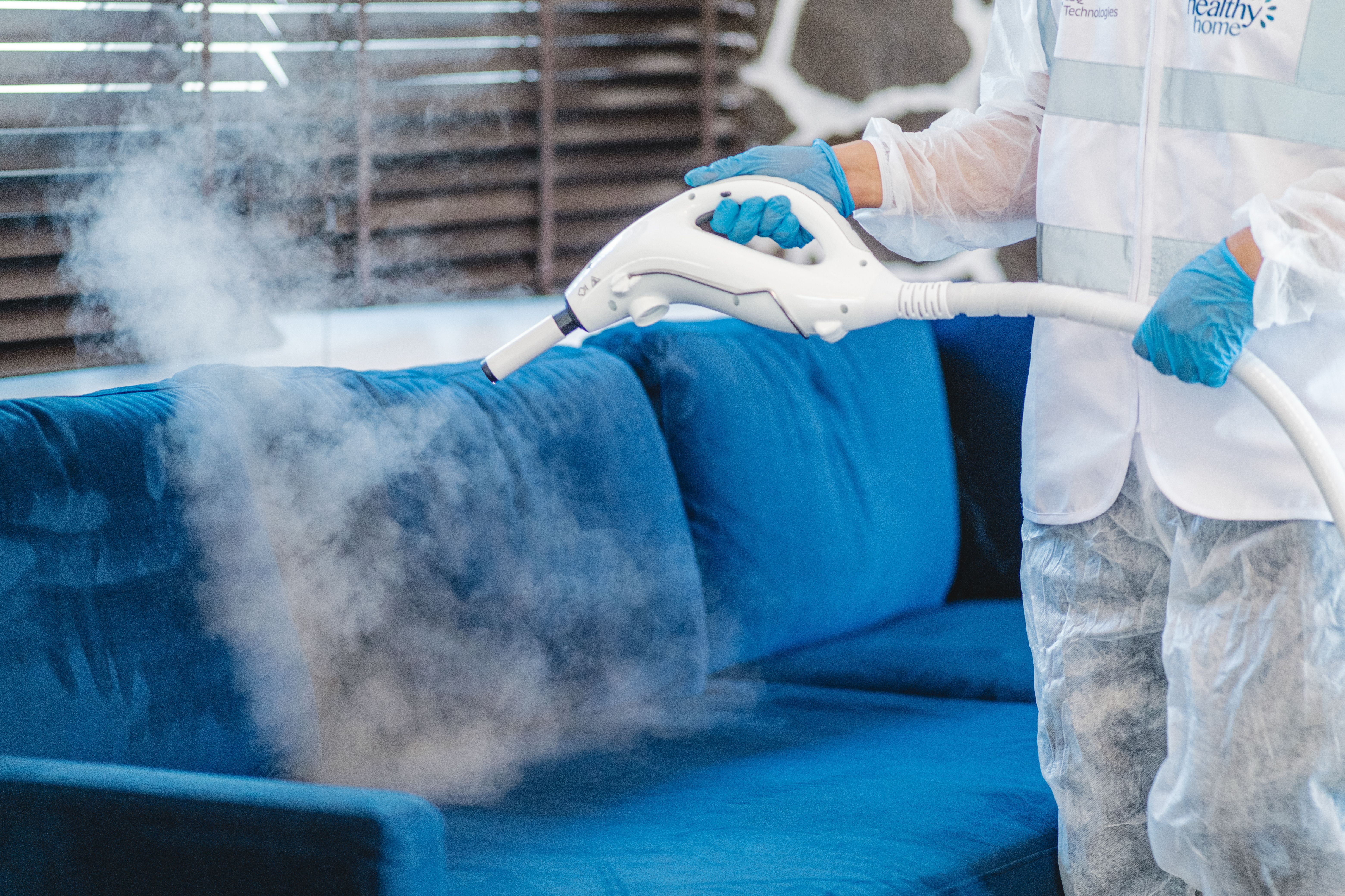 Sofa Cleaning and disinfection services by The Healthy Home